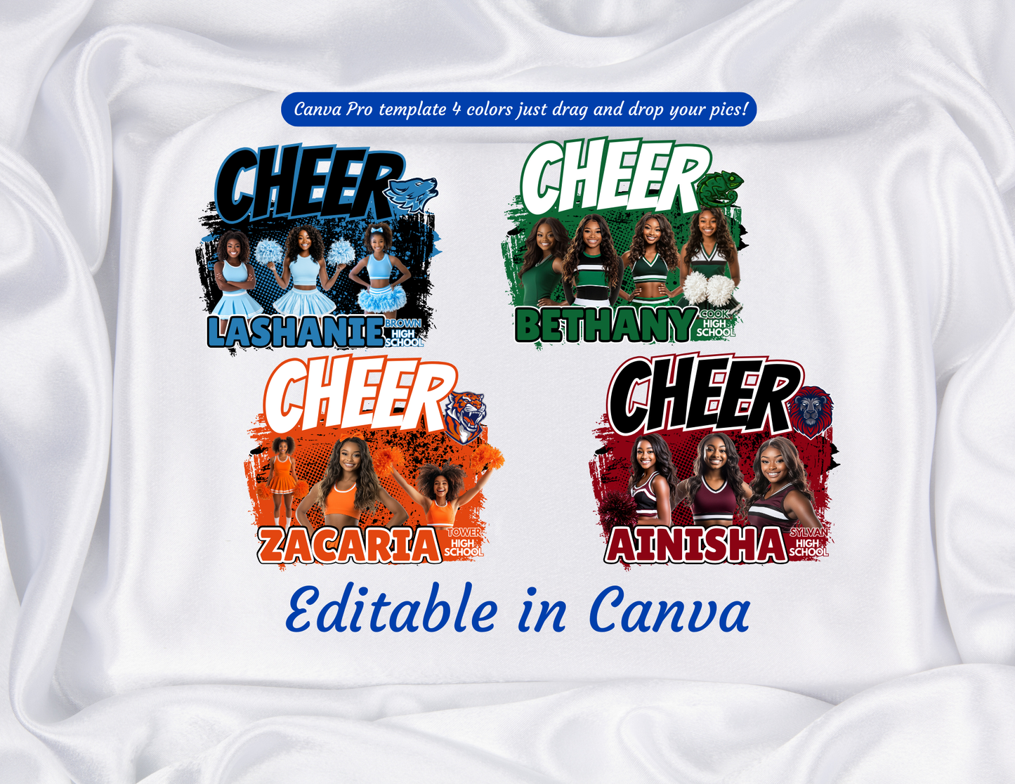 2024 Cheer Template Bundle with mockups