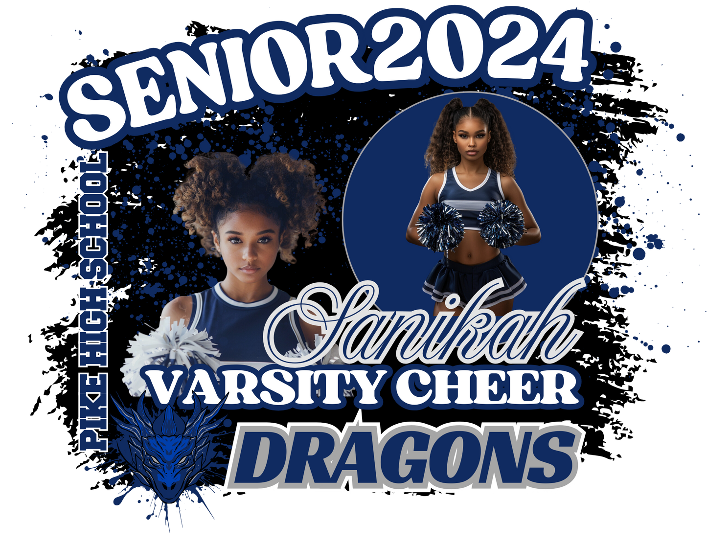 2024 Senior Cheer Varsity Template Bundle with mockups