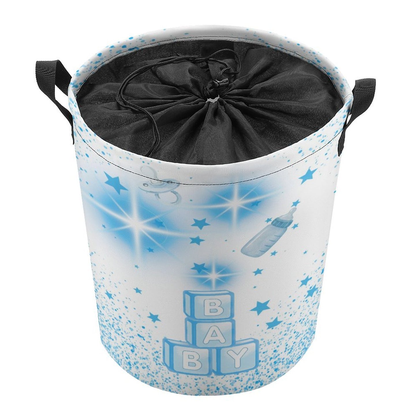 Baby Stars Drawstring Laundry Basket 44x35cm