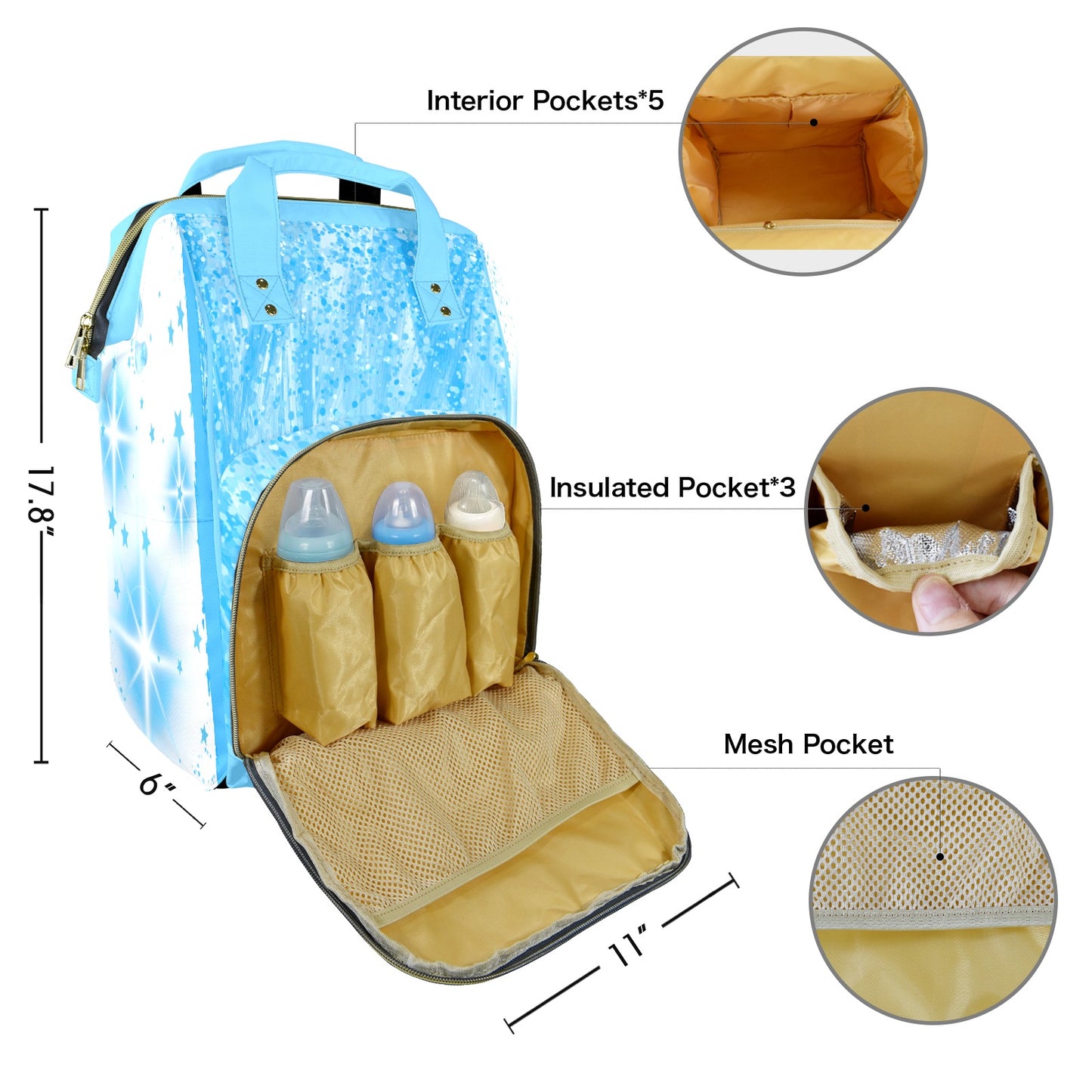 BABY JOSHUA New Multi-Function Diaper Bag-Large