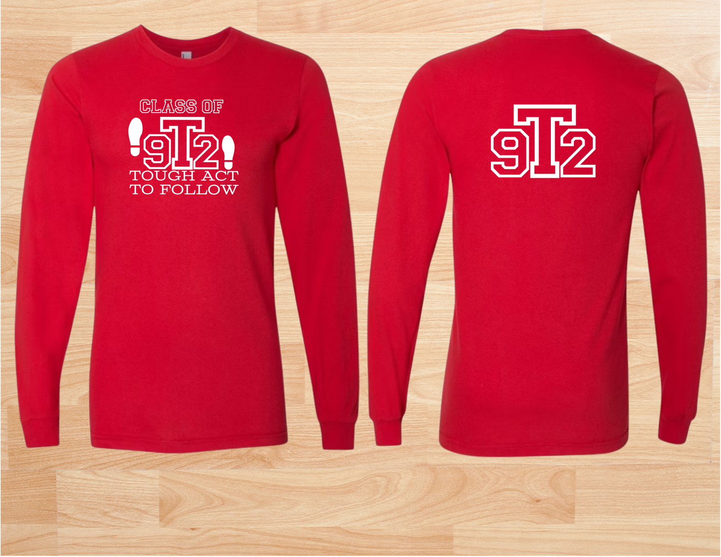 Customized Long Sleeve Tshirt front/back design