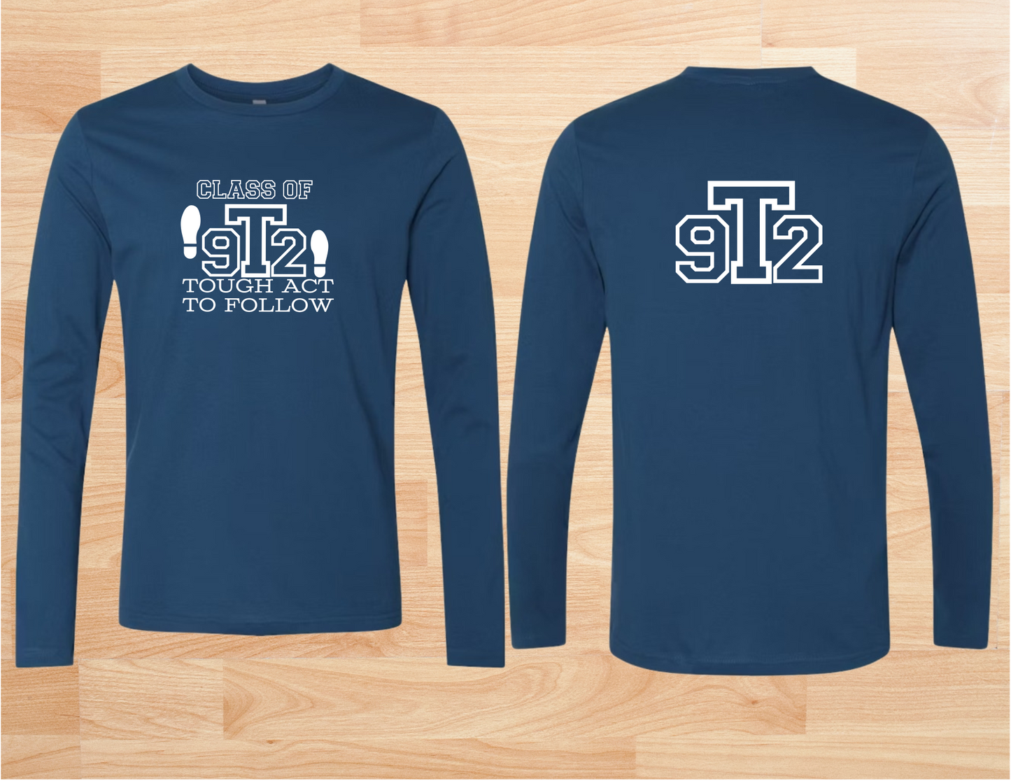 Customized Long Sleeve Tshirt front/back design