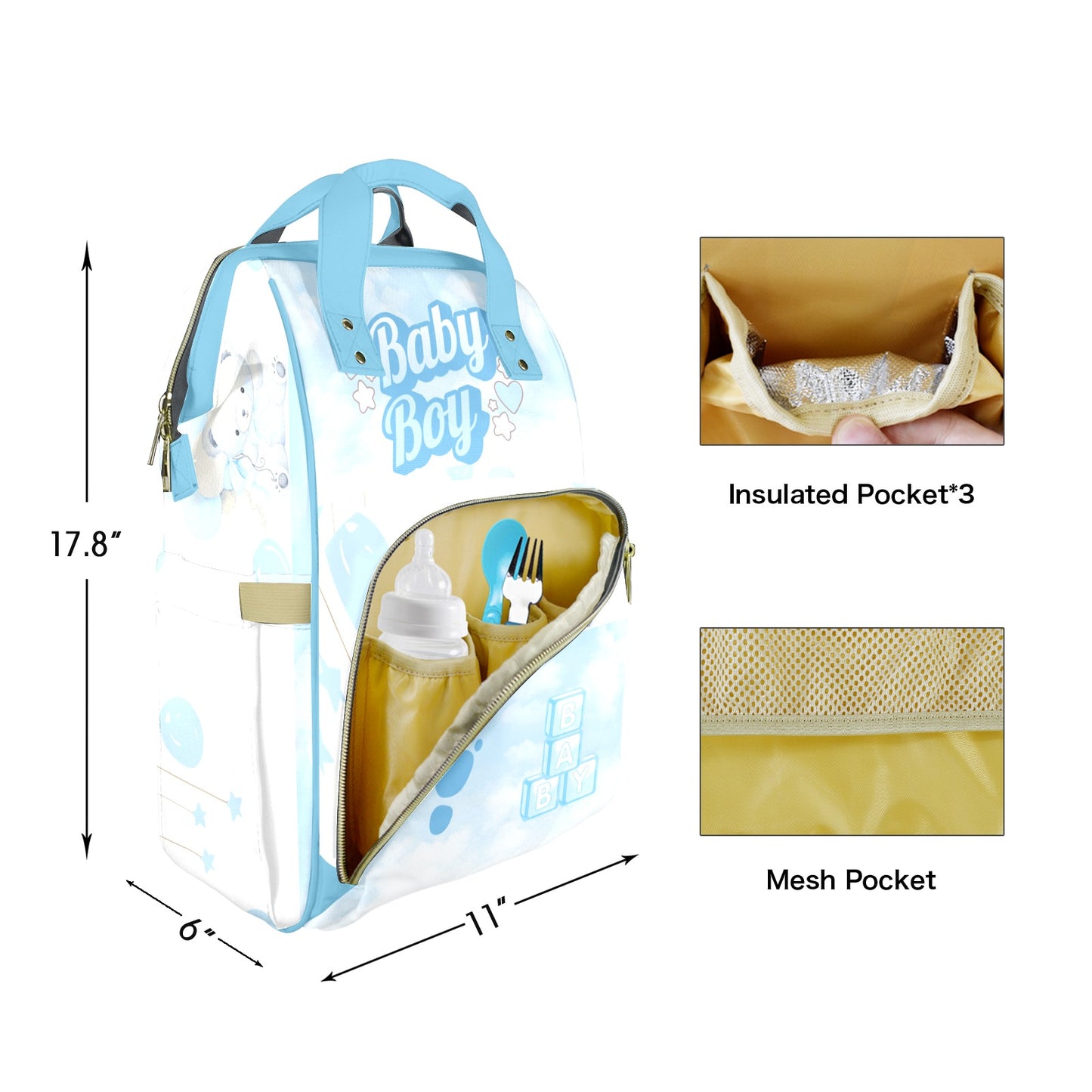 Baby Clouds Diaper Bag
