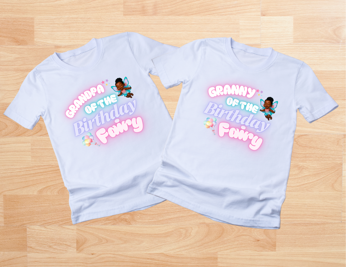 Family Birthday Fairy Template Bundle with mockups